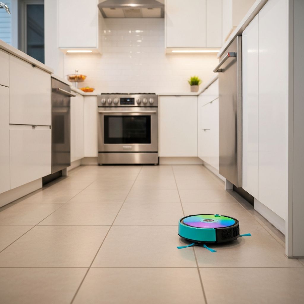 Robo de limpeza na cozinha